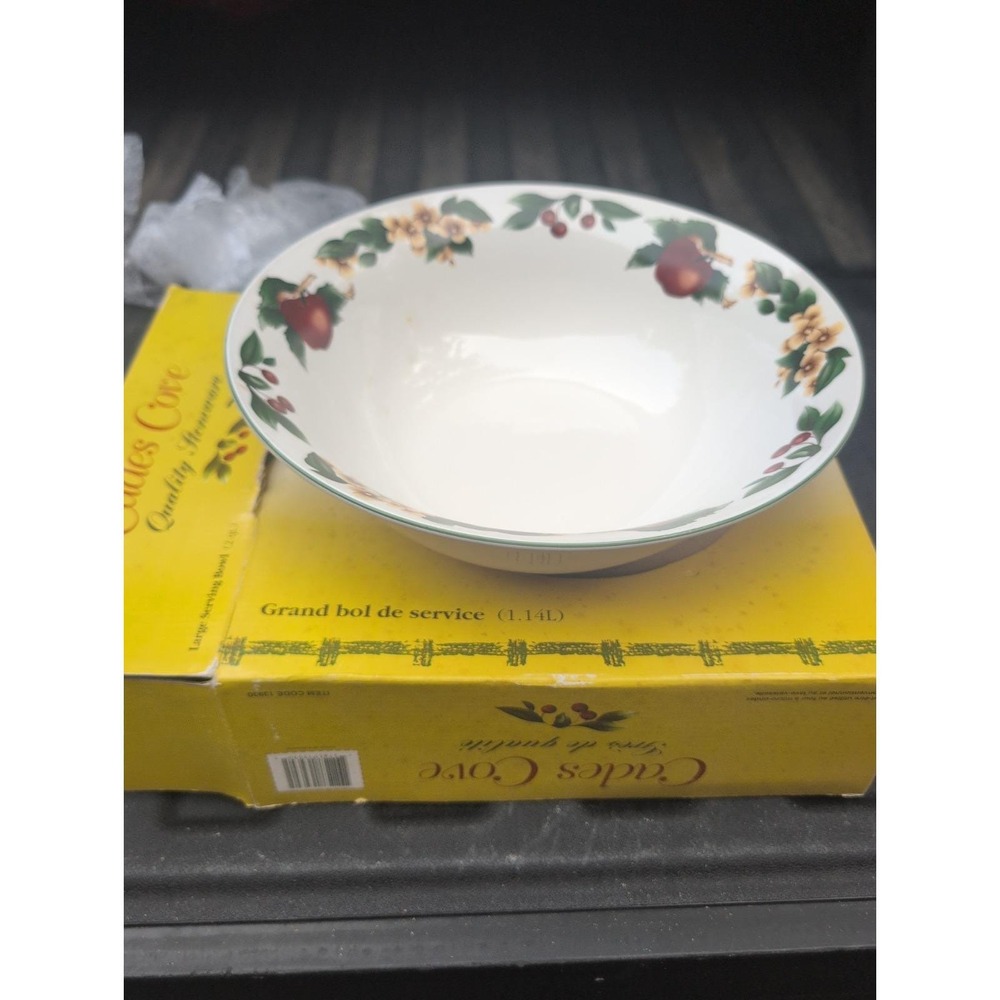 The Cades Cove Stoneware Collection and 12" Salad Serving Bowl NOS in Box